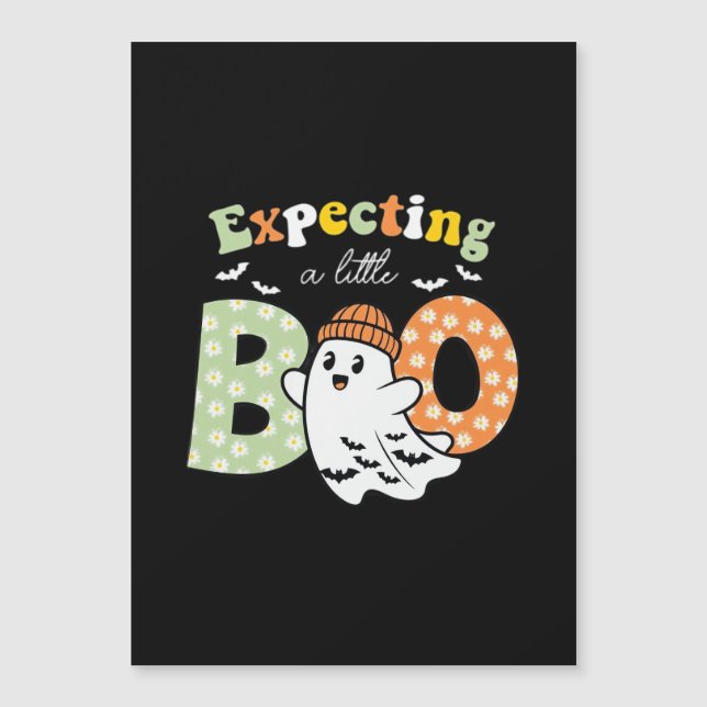 Pregnant Mom To Be Little Boo Funny Halloween Desi (Front)