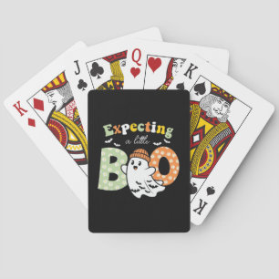 Pregnant Mom To Be Little Boo Funny Halloween Desi Poker Cards