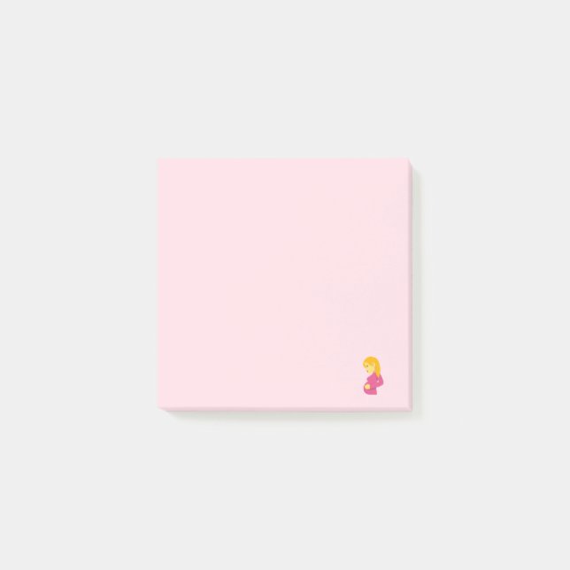 Pregnant Mother Emoji Post-it Notes (Front)