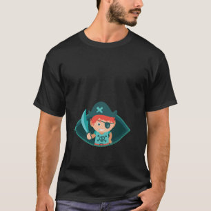 Pregnant Pirate Funny Halloween Pregnancy Announce T-Shirt