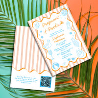 Pregnant & Poolside Summer Baby Shower QR Code