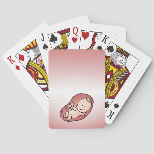 Pregnant - Pregnancy Poker Cards (Back)