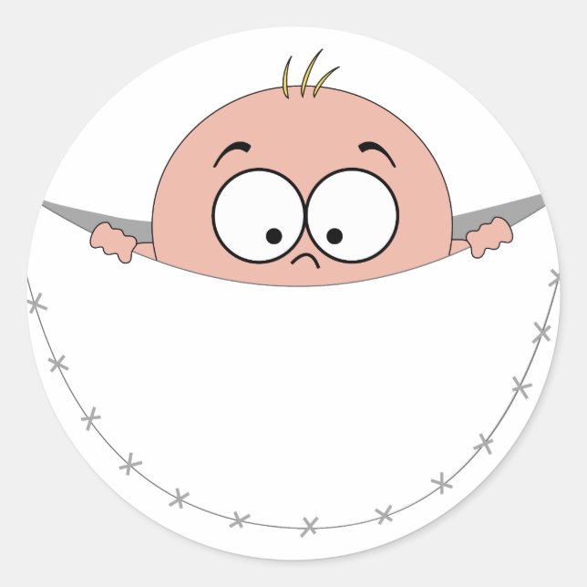 pregnant pregnancy schwanger schwangerschaft baby classic round sticker (Front)