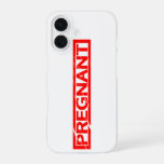Pregnant Stamp iPhone 16 Case