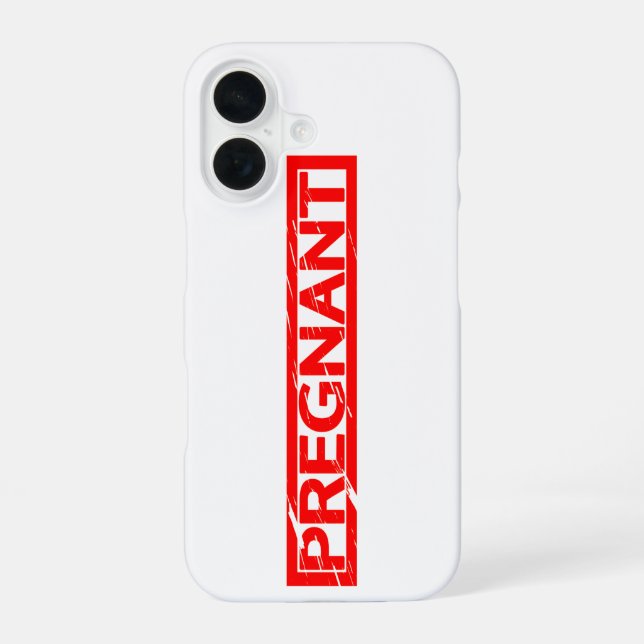 Pregnant Stamp Iphone Case (Back)