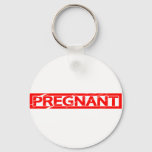 Pregnant Stamp Keychain