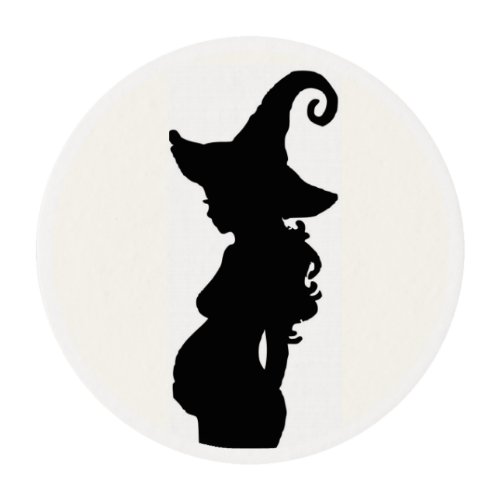 pregnant witch baby shower edible frosting rounds