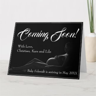 Pregnant woman - Coming Soon, Baby Announcement