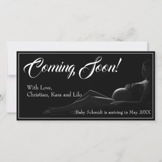 Pregnant woman - Coming Soon, Baby Announcement