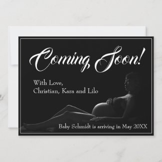 Pregnant woman - Coming Soon, Baby Announcement