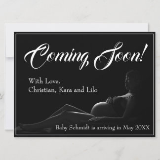 Pregnant woman - Coming Soon, Baby Announcement