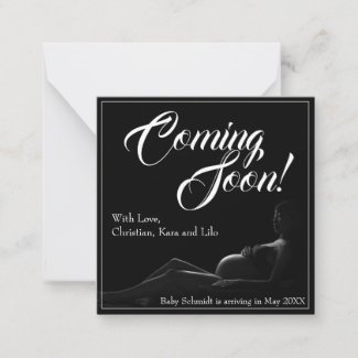 Pregnant woman - Coming Soon, Baby Announcement