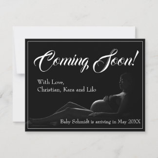 Pregnant woman - Coming Soon, Baby Announcement