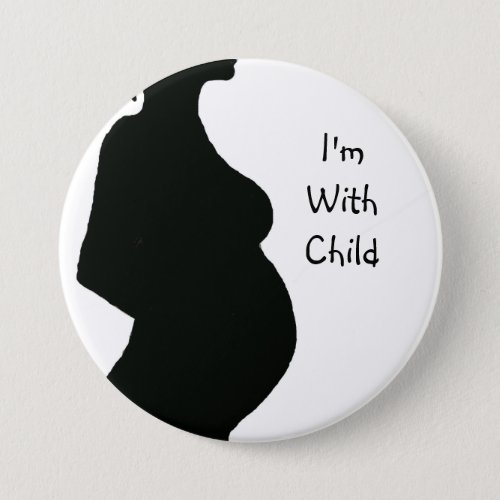 Pregnant Woman Silhouette _ With Chld Button