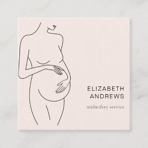 Pregnant Woman_simpel_modern business card