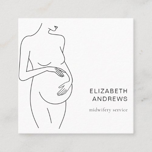 Pregnant Woman_simpel_modern business card