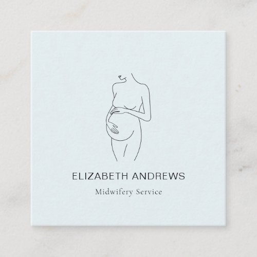 Pregnant Woman_simpel_modern business card