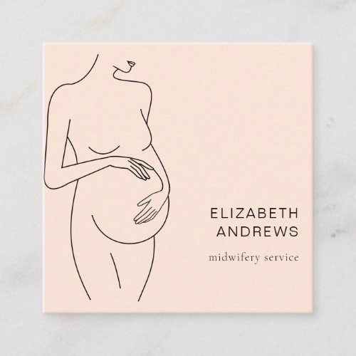 Pregnant Woman_simpel_modern business card