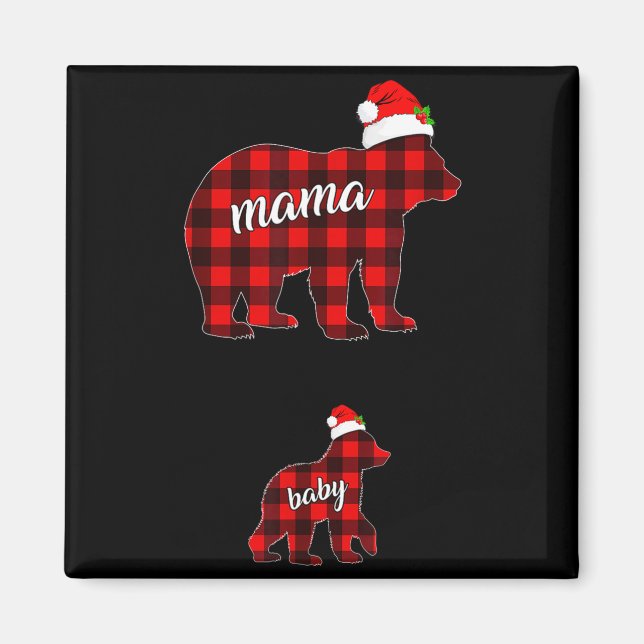 Pregnant Women Mom Mama Bear Pregnancy Christmas P Magnet (Front)