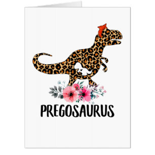 Pregosaurus Funny Pregnancy Gift Card