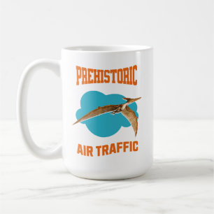 Prehistoric Air Traffic Pterodactyl Pilot Humor Coffee Mug