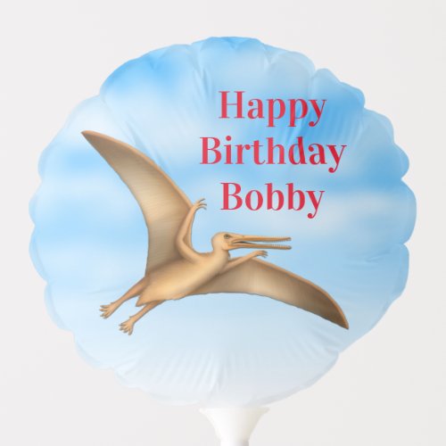 Prehistoric Birthday Pterodactyl Balloon