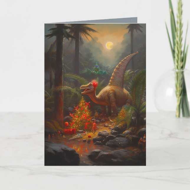 Prehistoric Christmas Card (Front)