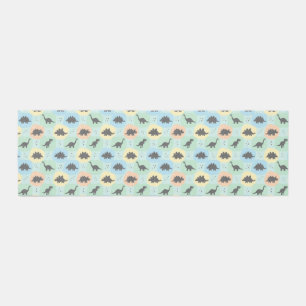 Prehistoric Dinosaur Silhouette Seamless Pattern Outdoor Rug