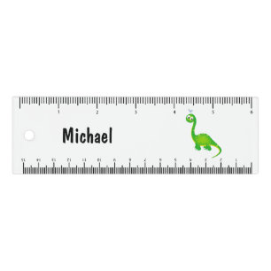 Prehistoric Dinosaur with Name Ruler