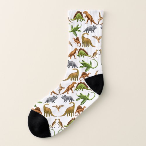 Prehistoric Dinosaurs Dino Socks