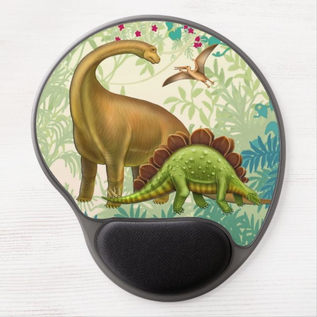 Prehistoric Dinosaurs Natural History Gel Mousepad (Front)
