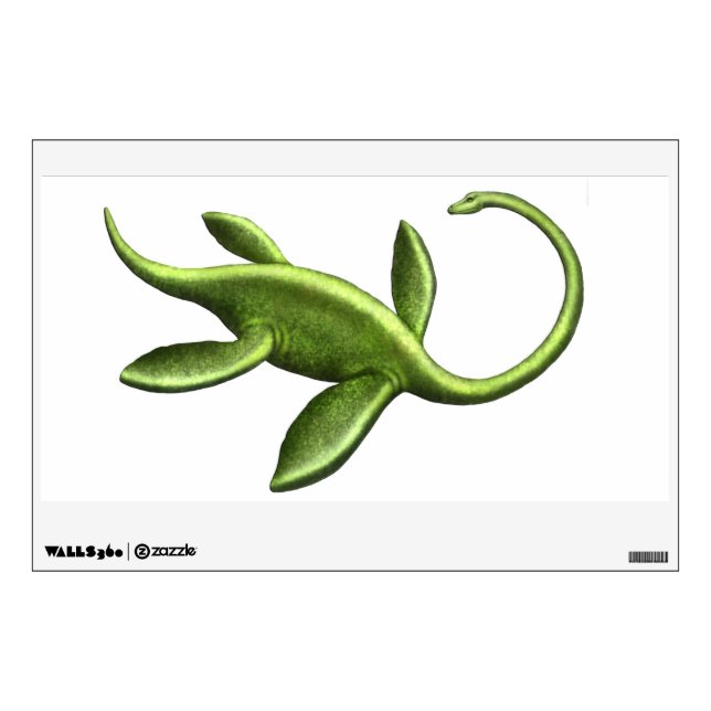 Prehistoric Elasmosaurus Plesiosaur Wall Decal (Front)