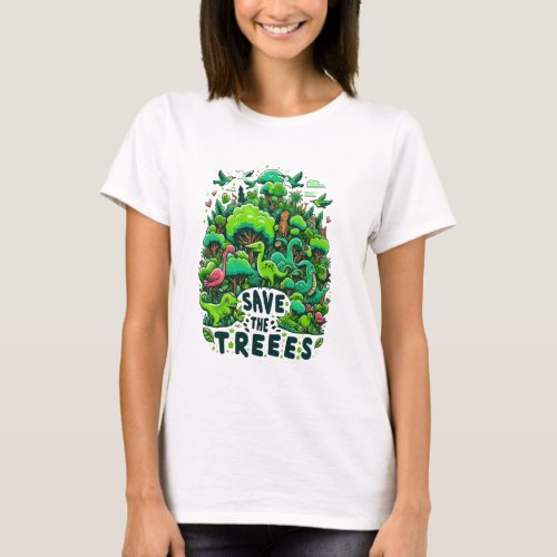 Prehistoric Guardians Save the Trees T_Shirt