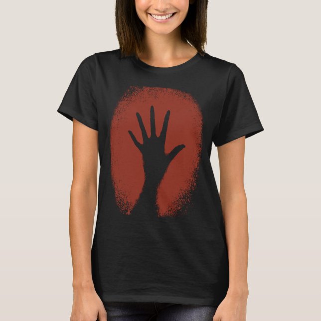 Prehistoric handprint from stone age cave T-Shirt (Front)