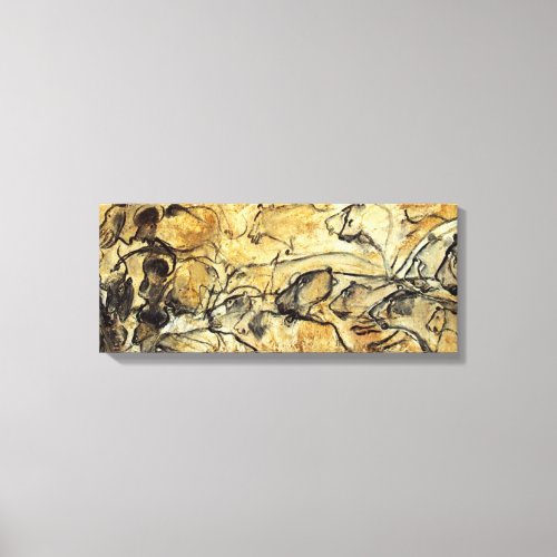 Prehistoric Lascaux Lions Canvas Art Print