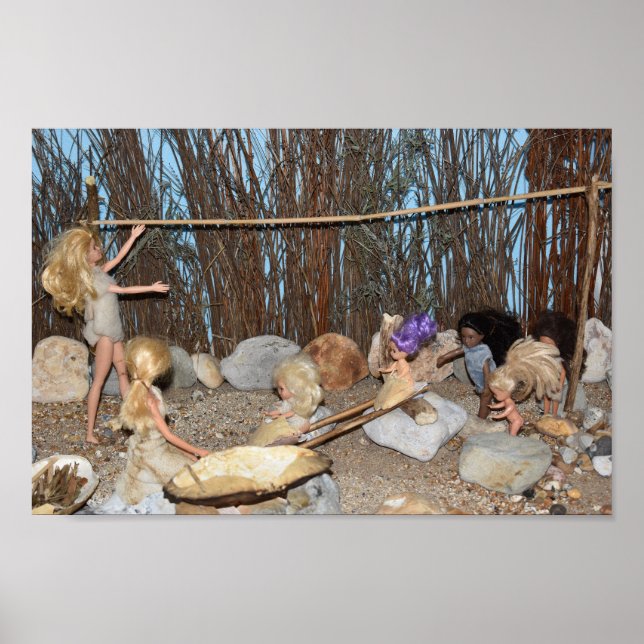 Prehistoric living. poster (Front)