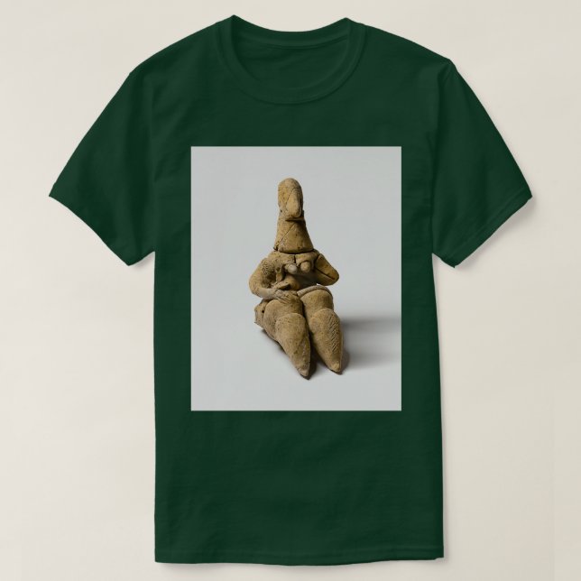Prehistoric Neolithic Goddess Figurine BigArt T-Shirt (Design Front)