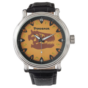 Prehistoric Orange Dinosaur Watch