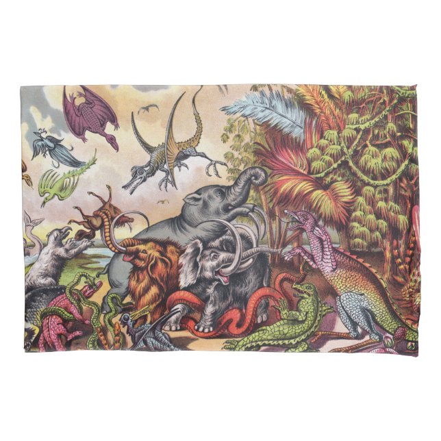 Prehistoric Playground Pillow Case (Front)