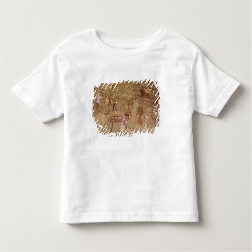 Prehistoric rock paintings Akakus Sahara Toddler T_shirt