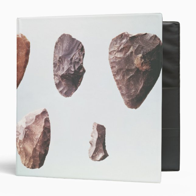Prehistoric stone tools, from Grotte de 3 Ring Binder (Front/Inside)