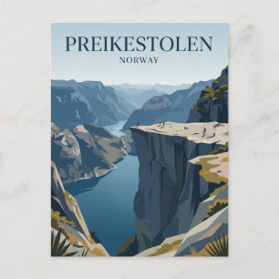 Preikestolen Pulpit Rock Norway Postcard