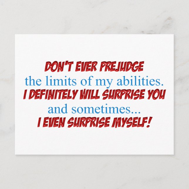 Prejudge Postcard (Front)