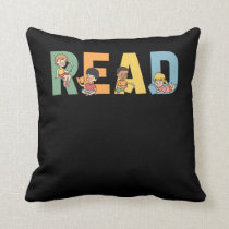 Prek Teacher Reading Kids Education Book Lover Throw Pillow Prek Teacher Reading Kids Education Book Lover Throw Pillow