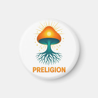 Preligion - Mushroom logo Magnet