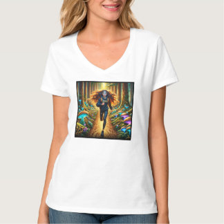 PRELIGION white tshirt with Zora Run Preligion