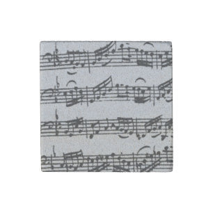 Prelude Bach Cello Suite Handwritten Stone Magnet