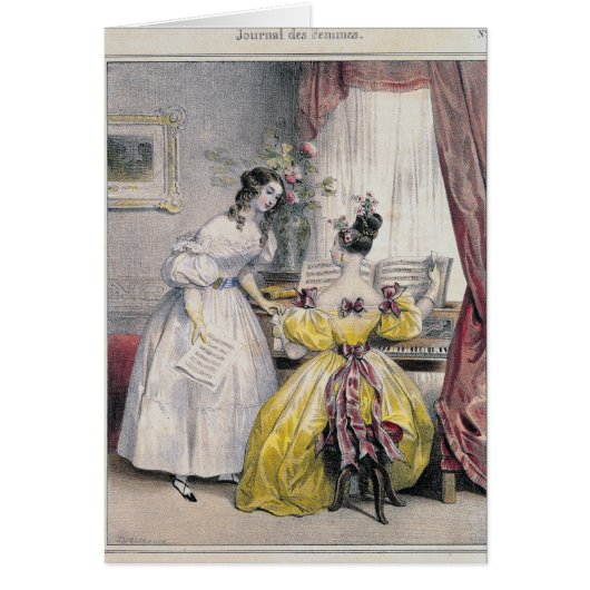 Prelude, from 'Journal des Femmes', 1830-48 Cards (Front)