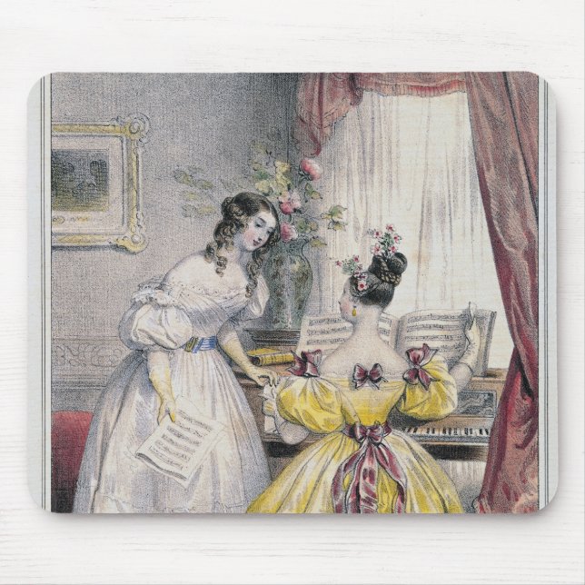 Prelude, from 'Journal des Femmes', 1830-48 Mouse Pad (Front)