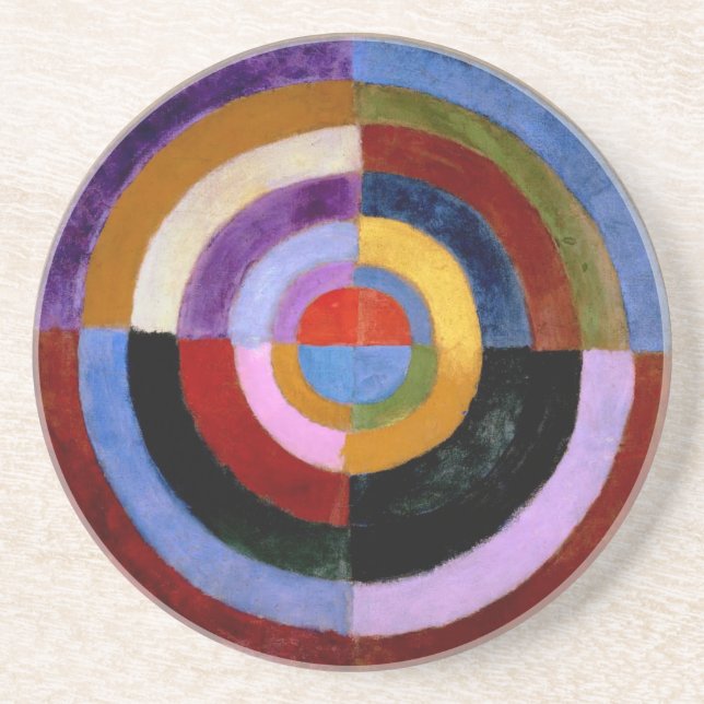 Premier Disque by Robert Delaunay Drink Coaster (Front)